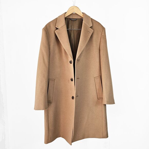 Michael Kors Men's 42R Wool Cashmere Blend Long Coat - Picture 4 of 6